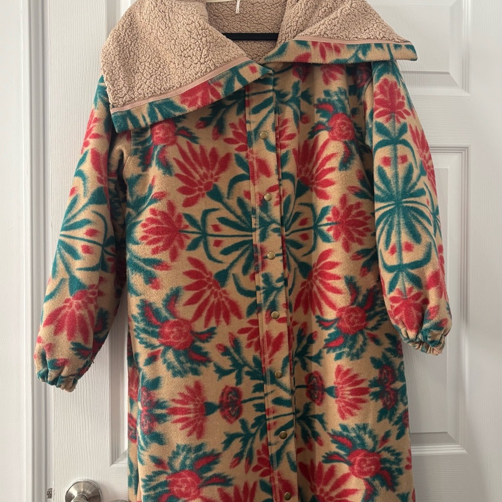 Free People This Love Long Fleece Coat - Picture 2 of 5